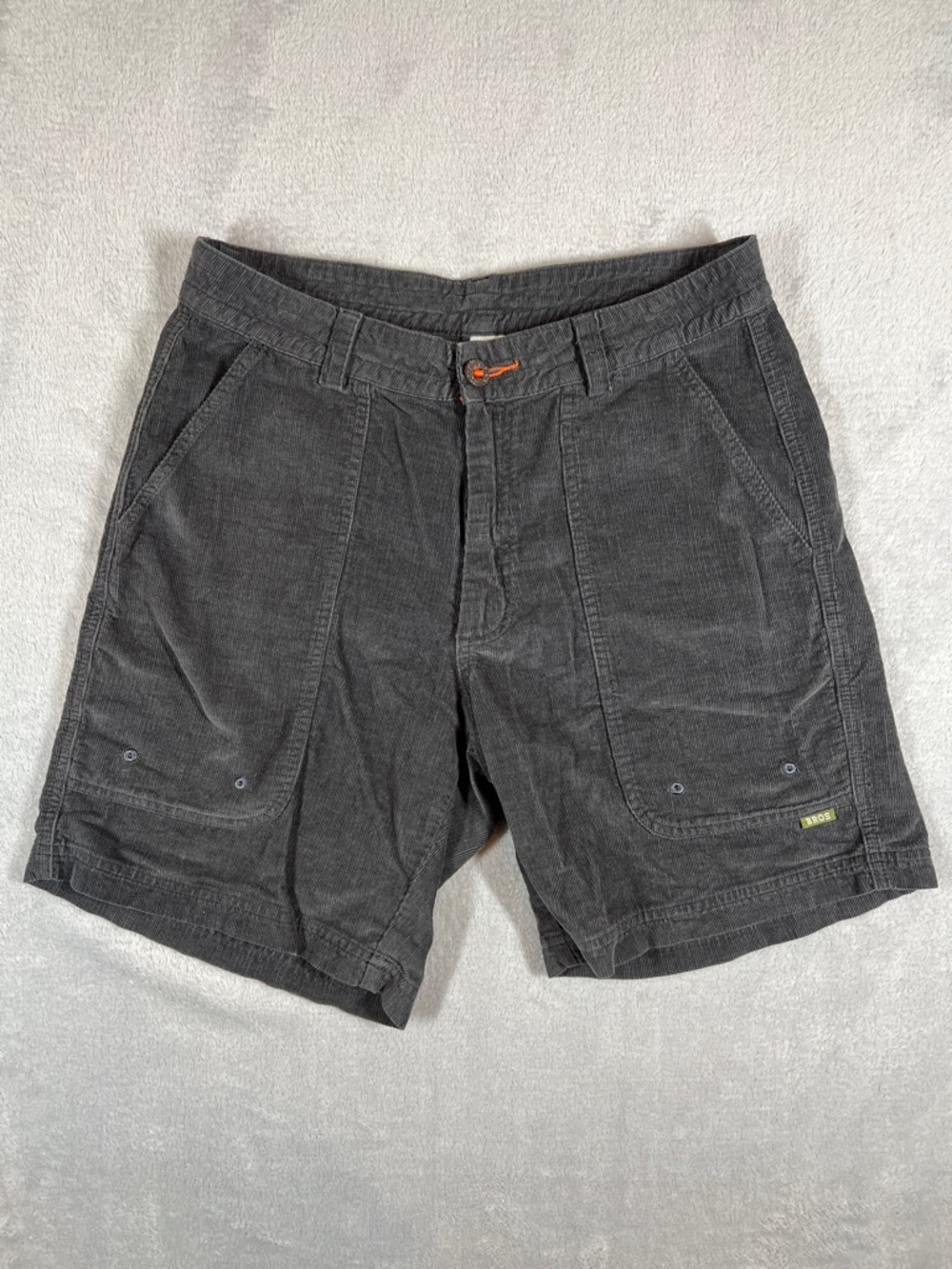 Howler Bros Gray Corduroy Shorts 33